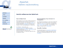 Tablet Screenshot of alphatools.de